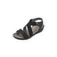 thumbnail image 1 of SANDALIA DE PISO CORTE DE PIEL COLOR NEGRO CON CRUCE AL FRENTE Mundo Terra 025348, 1 of 1