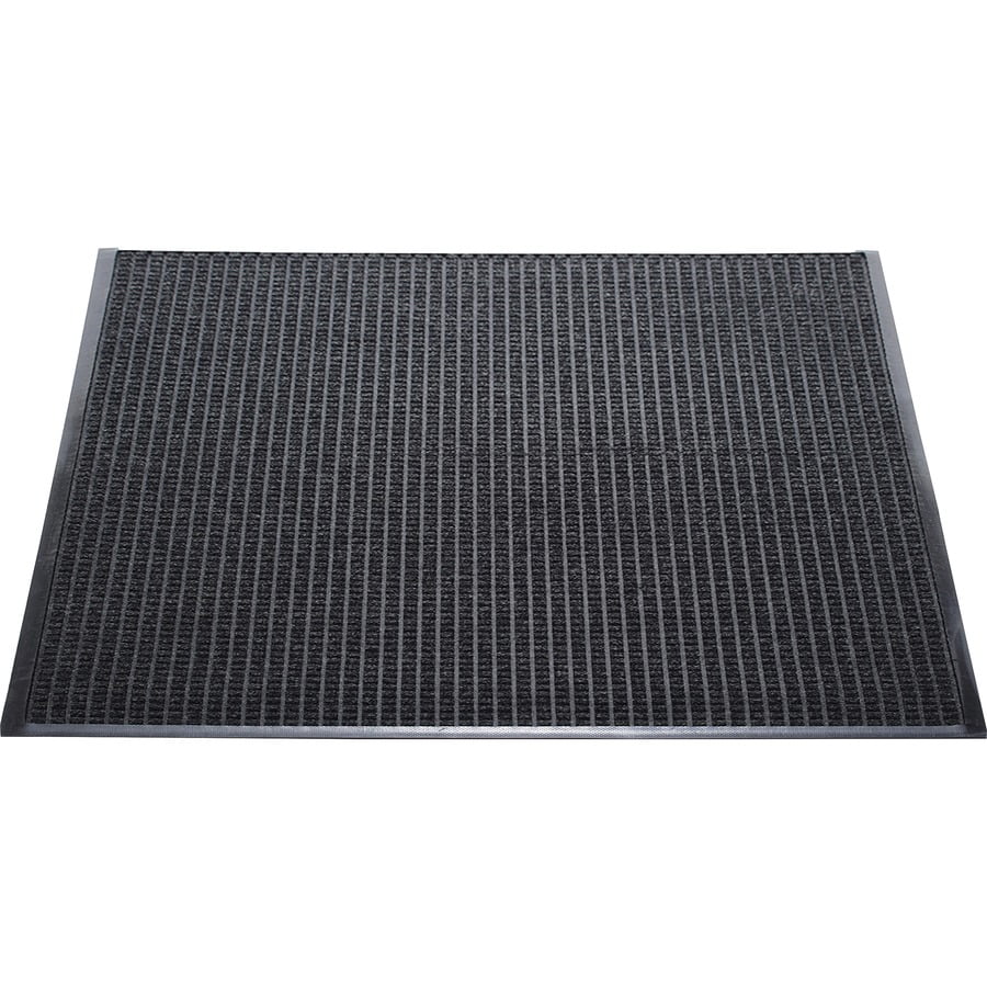 Genuine Joe Waterguard Indoor/outdoor Mats - Carpeted Floor, Hard Floor, Indoor, Outdoor - 60" Length X 36" Width - Rubber, Polypropylene -  Gray