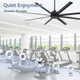 thumbnail image 4 of ALKAFY 84 inch Industrial Ceiling Fan - No Light, 8 ABS Blades, 6-Speed DC Motor, Remote for Warehouse, Large Room, 4 of 10