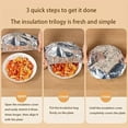 thumbnail image 3 of Reusable Aluminum Foil Food Covers, Pop-Up Adjustable Insulation Cover, 3 of 7