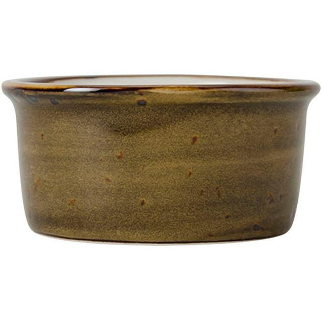 Tuxton GGW-752 2 oz Geode Walnut Ramekin, Brown
