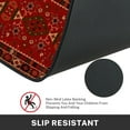 thumbnail image 5 of Boho Kitchen Rugs and Mats Non Skid Washable Set of 2, Vintage Red Border Floral Kitchen Mats for Floor, Geometric Kitchen Runner Rug, Tribal Ethnic Pattern Kitchen Decor, 5 of 6