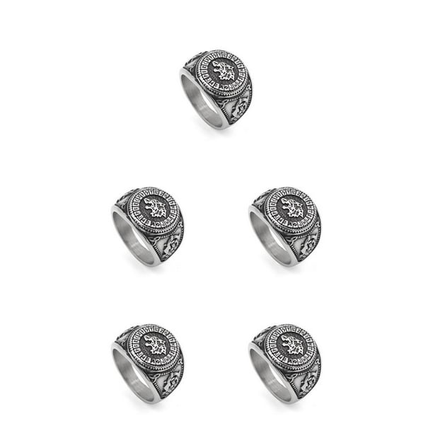 Qarigey Anillo de estilo Simple que combina con todo para hombre, anillos ligeros pequeños, joyería de dedo multiusos, regalos de Navidad y Type8 NO8