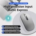 thumbnail image 4 of M108 AI Smart Voice Mouse 10m Wireless Rechargeable 5-Key Mouse for Windows Mac - Grey, 4 of 5