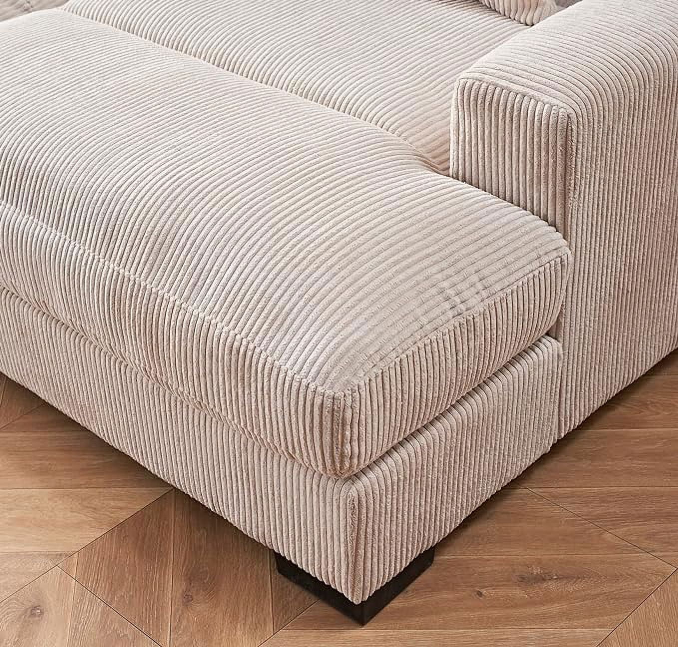 US Pride Furniture 54'' Depth deep seated sofa Beige