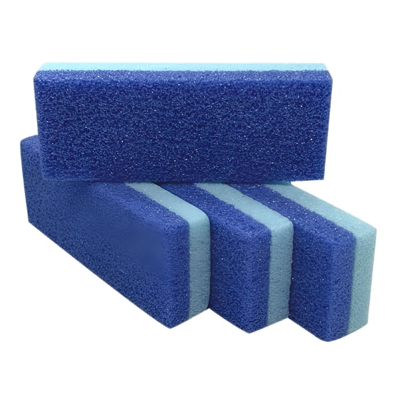 GJX Foot Pumice Stone for Feet Hard Skin Callus Remover and Scrubber (Pack of 4) (Blue)