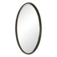 thumbnail image 2 of Uttermost Sherise Oval Metal and Glass Wall Mirror in Light Distressed Bronze, 2 of 7