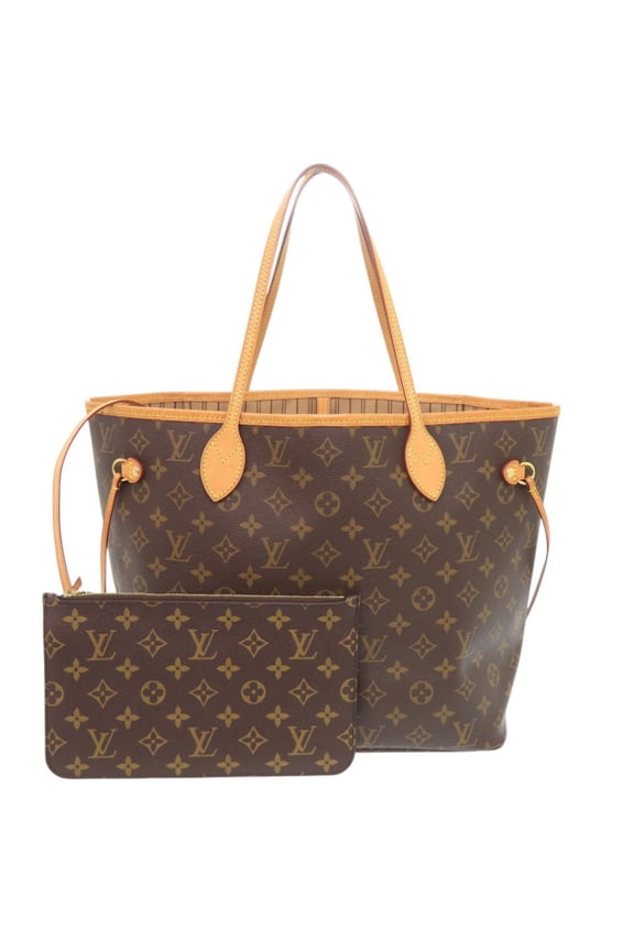 Pre-Owned Louis Vuitton Neverfull MM Handbag with Pouch, Monogram M40995 Tote Bag LV 1358 LOUIS...