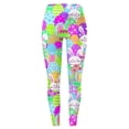 thumbnail image 4 of Easter Leggings for Women Tummy Control Print High Waist Workout with Pockets Running Tights Yoga Pants,Purple,M, 4 of 4