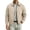 Beige, variant on Men's Faux Suede Leather Bomber Jacket Casual Coat for Men Windproof Lightweight Side Pockets Fall Winter Zip up Jacket Outwear for Work and Daily Wear