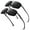 Black Frame Dark Grey Lens + Gunmetal Frame Dark Grey Lens, variant on Sunier Classic Polarized Sunglasses for Men, Al-Mg Frame Men Shades,100% UV400
