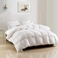 thumbnail image 1 of Edredón DWR Luxury de tamaño completo con fibras de plumas, color blanco, 1 of 6