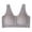 Grey, variant on Womens Bras Casual Front Closure Button Wirefree Underwear Comfortable Convenient Full Coverage Support Fashionable Everyday No Show Bra Hot Pink XXL