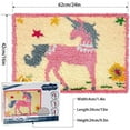 thumbnail image 3 of Latch Hook Rug Kits for Kids Adults DIY Craft Cushion Crochet Carpet Rug Making Kits Embroidery Cross Stitch Hook Kits with Gift Box 62×42cm/24.4*16.5in, 3 of 6