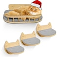 thumbnail image 1 of Estantes de Pared para Gatos BUOGA con 3 Escalones de Madera Premium, 1 of 8