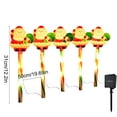 thumbnail image 3 of Eespoir Christmas Solar Ground Lights, 5 Pack Christmas Decorations Outside, Solar Lighted Santa Claus,Snowman with Garden Stakes, Yard Decor for Xmas Party, Holiday(D), 3 of 6