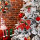 thumbnail image 3 of Pièces Nœuds Décoratifs de Noël Nœuds d'Arbre de Noël à Paillette Rouge Nœuds Topper d'Arbre de Noël Nœuds de Guirlande Couronne de Noël (Rouge, Argent, 7 x 6,7 Pouces) Ormromra ZYY-1930, 3 of 5