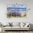 thumbnail image 2 of 8 Pack Art Acoustic Panels Sound Absorbing Beach Ocean Coastal Watercolor Seaside Lavender Flowers Sandy Beach Decorative Soundproof Wall Panels Self Adhesive for Nursery Game Room Bedroom 48"x32", 2 of 7