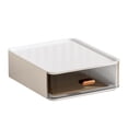 thumbnail image 3 of Caja de cosméticos de escritorio multifunción de gran capacidad para tocador y encimera. Blanco, 3 of 9