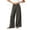 *Army Green, variant on VBVC Women's Cotton Linen Side Drawstring Pants , High Waisted Wide Leg Trousers For Women , Ladies' Lightweight Pleated Bottoms with Pockets, Army Green , M-3XL