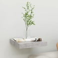 thumbnail image 1 of vidaXL Floating Wall Shelf Concrete Grey 23x23.5x3.8 cm MDF, 1 of 5