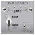 thumbnail image 4 of 50’ OptiCore LED Multicolor Smooth/Opaque Christmas Pathway Lights, C9 Outdoor Driveway Lights, 4.5” Stakes, Green Wire Plug String Lights, 4 of 7