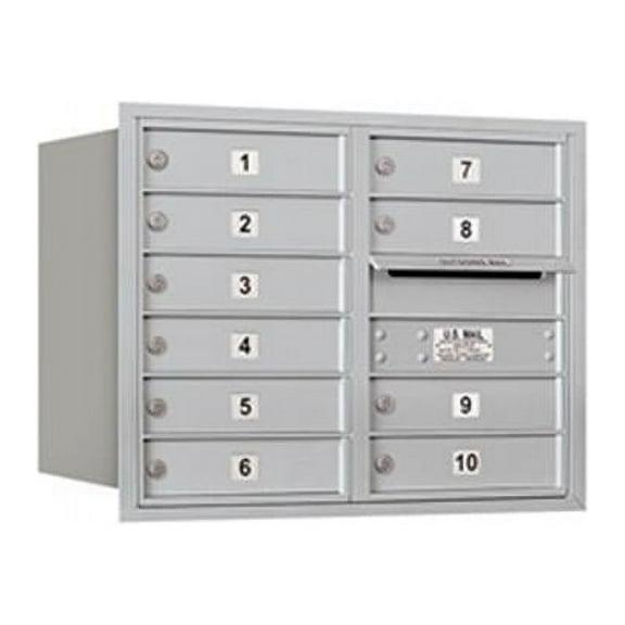 Salsbury 6 Door High Unit - Aluminum - Rear Loading - Private Access