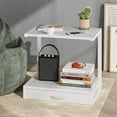 thumbnail image 6 of 2-Tier Desktop Printer Stand with Fabric Drawer, Prtiner Table with Storage Shelf, Desk Organizer for Home Office,3D Printer,Fax Machine,Scanner, 17.3"x11.8" White, 6 of 14