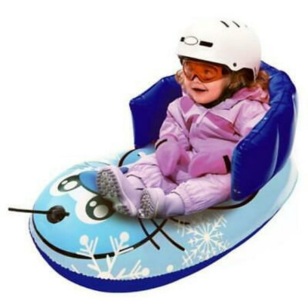 2 PK Aqua Leisure 33" Inflated 36" Deflated Kiddie Pull Sled Blue Seal Graphics