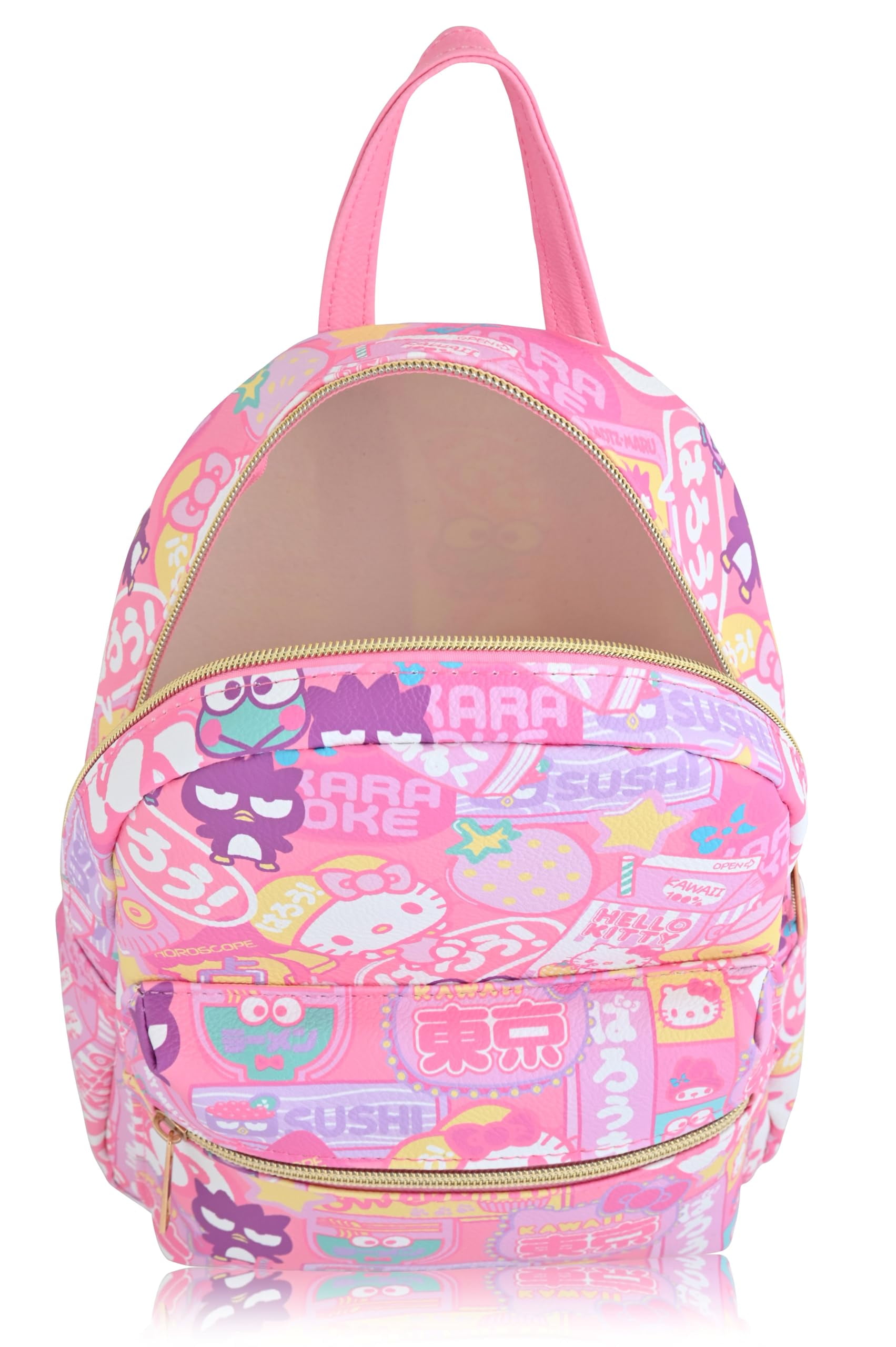 Sanrio Hello Kitty Backpack for Women, Men, Unisex  Cute PU Leather 10" Mini Backpack Purse Shoulder Purse  Hello Kitty Bag and Accessories