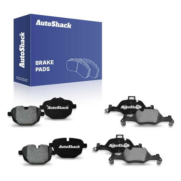 AutoShack Front & Rear Ceramic Brake Pad Set for BMW, 530i xDrive 2017-2020 530i 2017-2020, RWD AWD L4 2.0L
