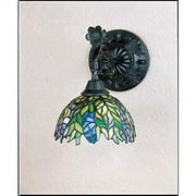 Meyda 8"W Tiffany Honey Locust Wall Sconce