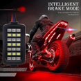 thumbnail image 2 of Luz trasera de motocicleta, luces de avión de motocicleta modificadas, luces estroboscópicas LED de dos colores, luces de advertencia de freno, luces piloto F1 de 21 LED, 1 pieza, 2 of 5
