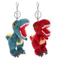 thumbnail image 4 of 2 llaveros de dinosaurio rellenos, bonitos, con colgante de dinosaurio, llavero de dibujos animados, 4 of 7