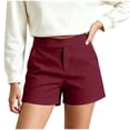 thumbnail image 4 of YanHoo Shorts de Golf pour Femmes Taille Haute Extensibles Shorts Courts Décontractés de Travail Plein Air Randonnée avec Poches, 4 of 8