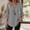 Gray women fall winter tops a1, variant on thefmos Women's Fall Winter 3/4 Sleeve V Neck Tops Dressy Casual Blouses Loose Solid Basic Pullover Trendy Vacation Fashion Clothes, Gray S