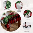 thumbnail image 5 of Red Plaid Christmas Table Cloth Waterproof Tablecloths, Gnomes Xmas Tree Snowflake Winter Tablecloth Dining Table Cover for Kitchen Party Tabletop Outdoor, Rectangle Tablecloth 60x102 Inch, 5 of 9