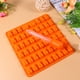 thumbnail image 2 of Molde de silicona con forma de oso de 53 cavidades para chocolate, gomitas, gelatina, galletas, cubitos de hielo (naranja, con gotero), 2 of 7