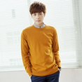 21 New Men‘s Crewneck Casual Turtleneck VNeck Knitted Base Shirt Solid