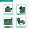 thumbnail image 4 of Toalla de secado de la albornoz de la capa del perro, bata de baño súper absorbente de secado rápido material del perro de la microfibra, 4 of 7