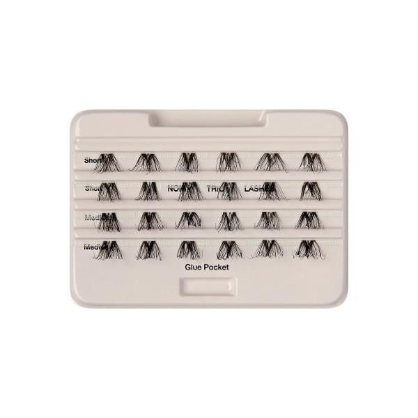 KISS The New Natural Trio Lashes - False Eyelashes Clusters - Noir - 24 Wisps, KISS Lashes