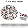 thumbnail image 6 of Multicolor Christmas Snowman Pattern Round Fitted Tablecloth with Elastic Edge,Dining Table Cover Waterproof,Outdoor Round Tablecloth for Camping,Dining,Indoor and Outdoor, 6 of 7