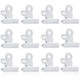 thumbnail image 1 of White - Small Bulldog Clips, 12pcs Metal Clips, 22mm Paper Binder, Multipurpose White Paper Clips for Photo, Office and Home Kitchen, 1 of 5