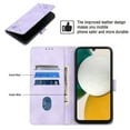 thumbnail image 3 of Compatible with Samsung Galaxy A34 5G Classic Embossed PU Leather Case with Card Holder Shockproof Cover, 3 of 5
