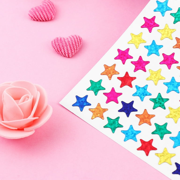  CustomyLife 8 Sheet 320pcs+ Glitter Gold Star Stickers for Kids  Reward, Self-Adhesive Bling Award Star Decal, Small Christmas Sticker for  Gifts Album Notebook Scrapbook Cup Phone Case DIY Craft : Office