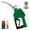 Green, variant on Acekid Automatic Fuel Nozzle, 3/4" NPT Inlet, 13/16" Spout, 16 GPM, Auto Shut-Off, 360° Swivel, Gasoline Diesel Kerosene Refilling