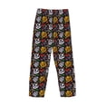 thumbnail image 3 of Lsque Pumpkin And Flying Bat Print Men's Pajama Pants, Lounge Pant - Comfortable Home Wear,Elastic Waistband, Stylish Design-Medium, 3 of 9
