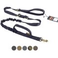 thumbnail image 1 of SHIYIBLD Tactical Dog Leash Adjustable K9 Military Bungee Dog Leash Elastic Leads Rope with 2 Control Handle (Black), 1 of 7