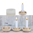 thumbnail image 2 of lixuesong Hexagon Round Silicone Molds Home Epoxy Resin Mold Table Ornament Mould Candlestick Plaster Making Tool Easy to, 2 of 3