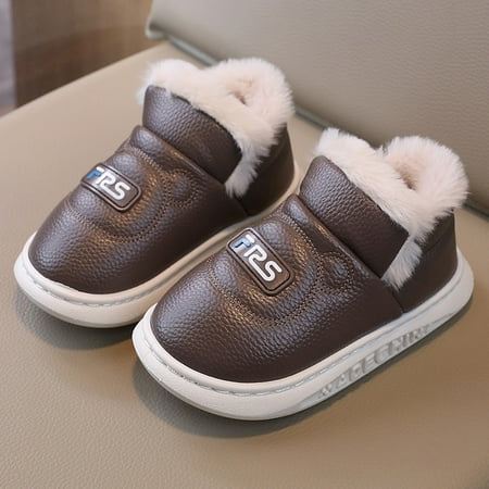 

Children‘s snow boots winter 2024 new fleece-lined thick boots girls soft bottom cotton boots boys baby cotton shoes